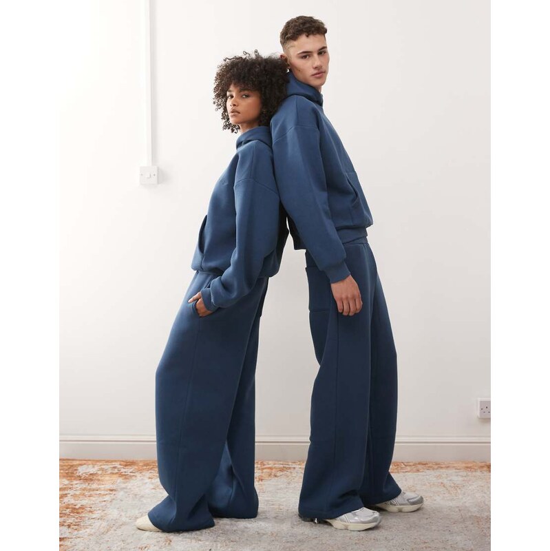 Reclaimed Vintage unisex heavyweight wide leg jogger co-ord in