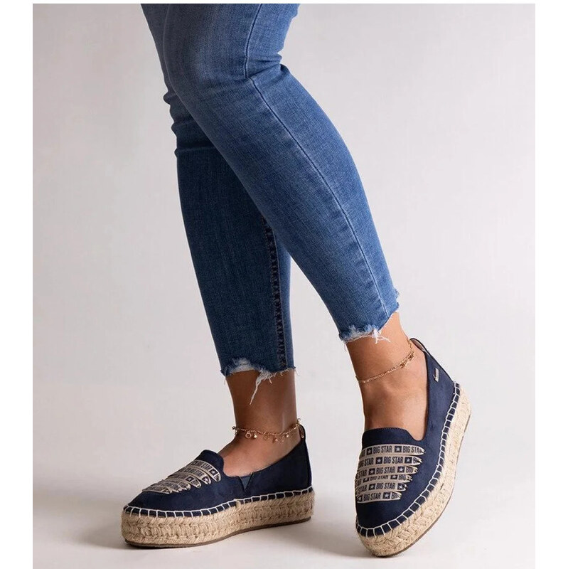Espadrilky JJ274889 tm.modré - Big Star