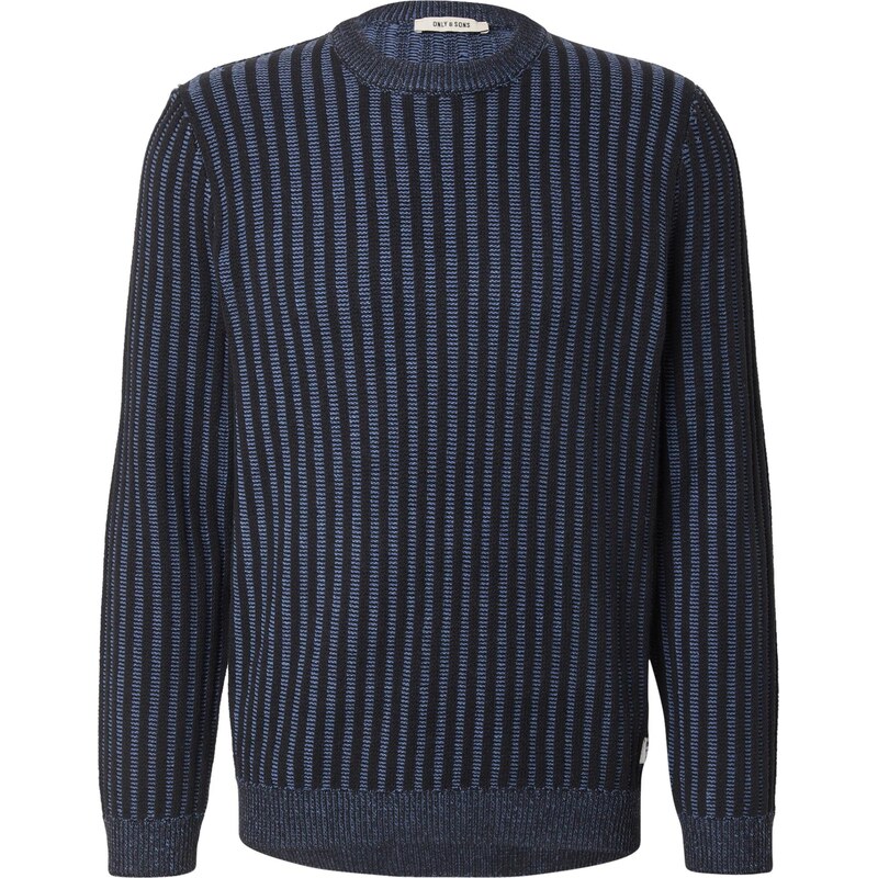Only & Sons Svetr ONSBRANT azurová / černá