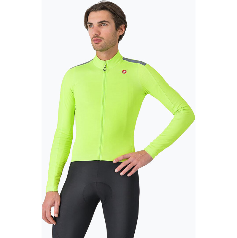 Pánské cyklistické tričko Longsleeve v Castelli Puro 4 electric
