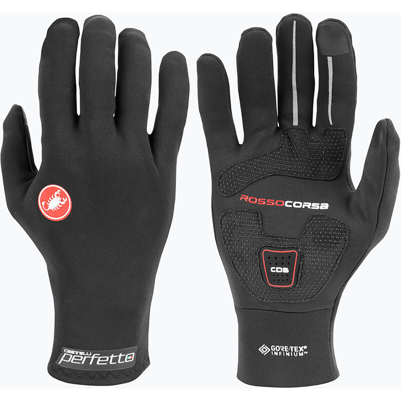Pánské cyklistické rukavice Castelli Perfetto RoS black