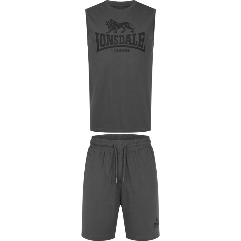 LONSDALE Joggingová souprava Allanton antracitová / černá