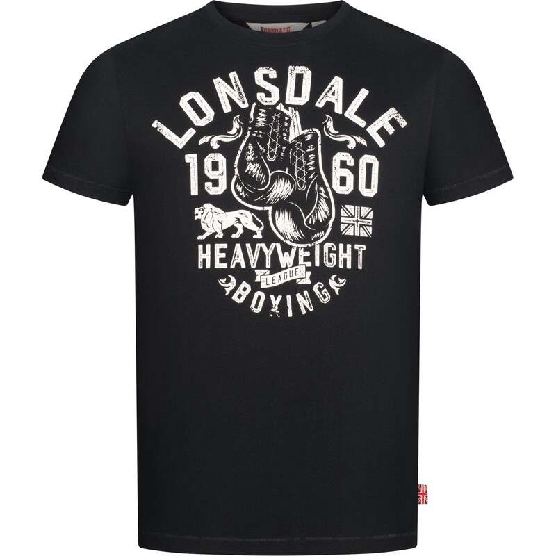 LONSDALE Tričko Minver režná / černá