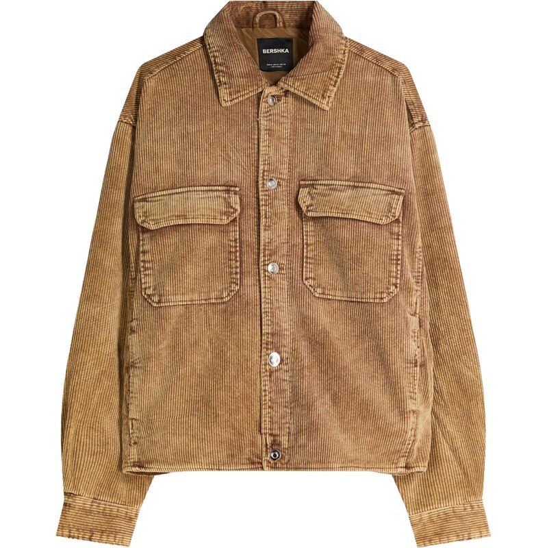 Bershka Přechodná bunda karamelová