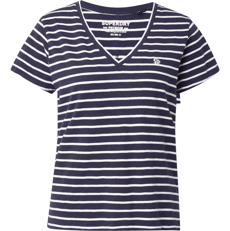 Superdry & Co Tričko STUDIOS marine modrá / bílá 108955630
