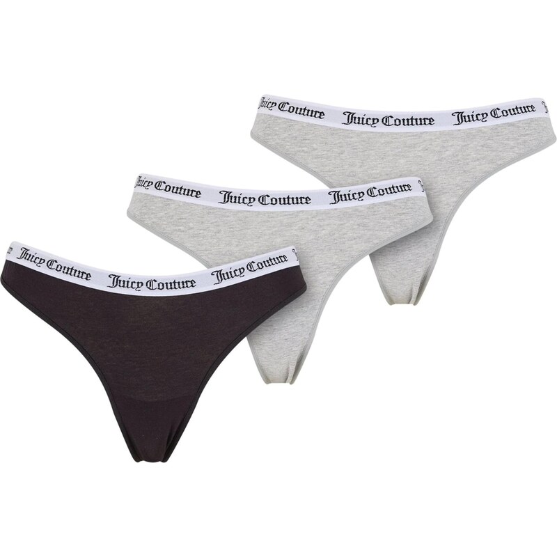 Juicy Couture Tanga Dana šedý melír / černá / bílá 108953930