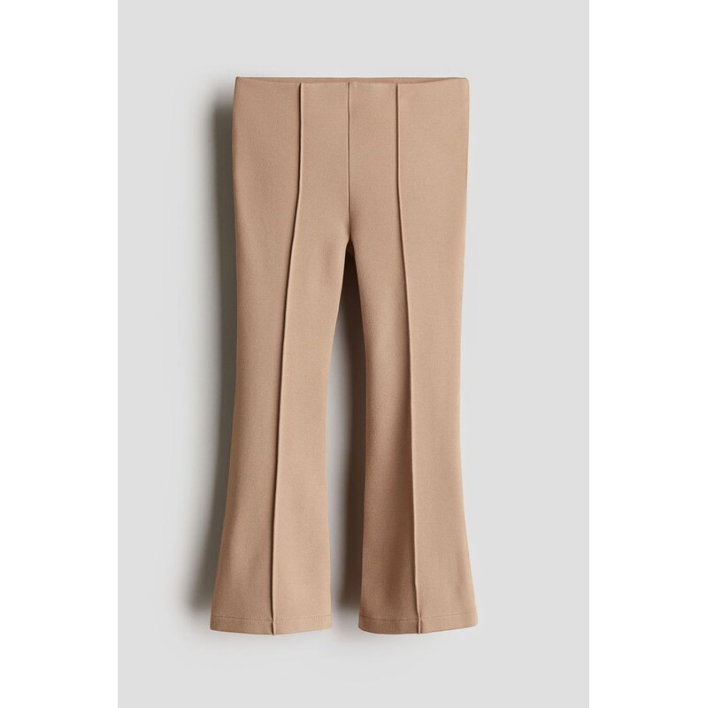 H&M - Legíny Ponte di Roma Flared - Tmavě Béžová