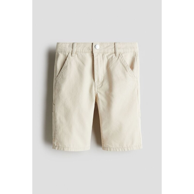 H&M - Šortky carpenter - Světle Béžová