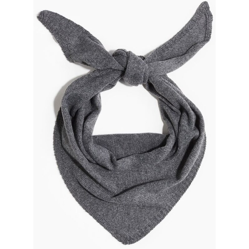 H&M - Šátek z jemného úpletu - šedá 108429605