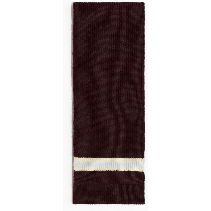 H&M - Šála z žebrovaného úpletu - červená 108529384