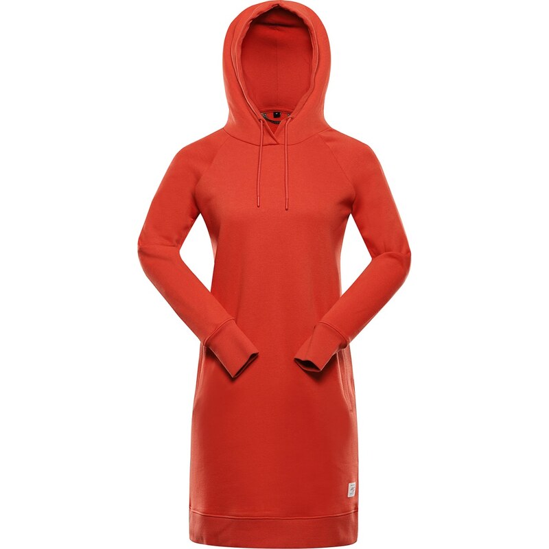 Dámské mikinové šaty ALPINE PRO OLEBA červená 108956693