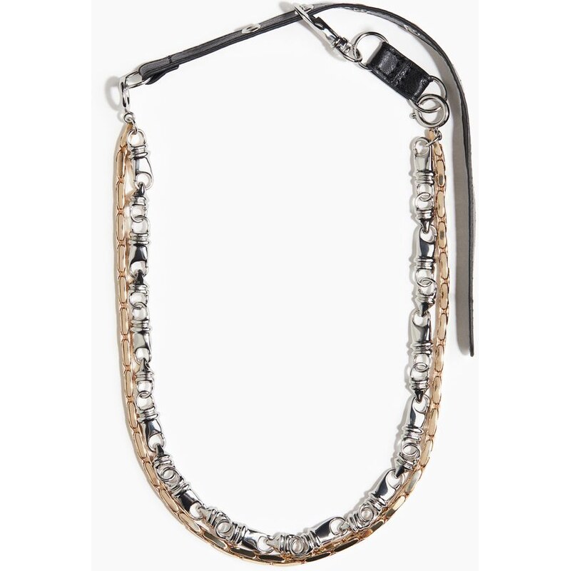 H&M - Dvouřadý řetízkový náhrdelník - stříbrná 108637790