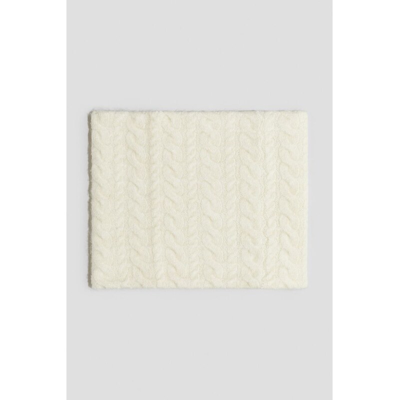 H&M - Nákrčníks copánkovým vzorem - béžová 108729643
