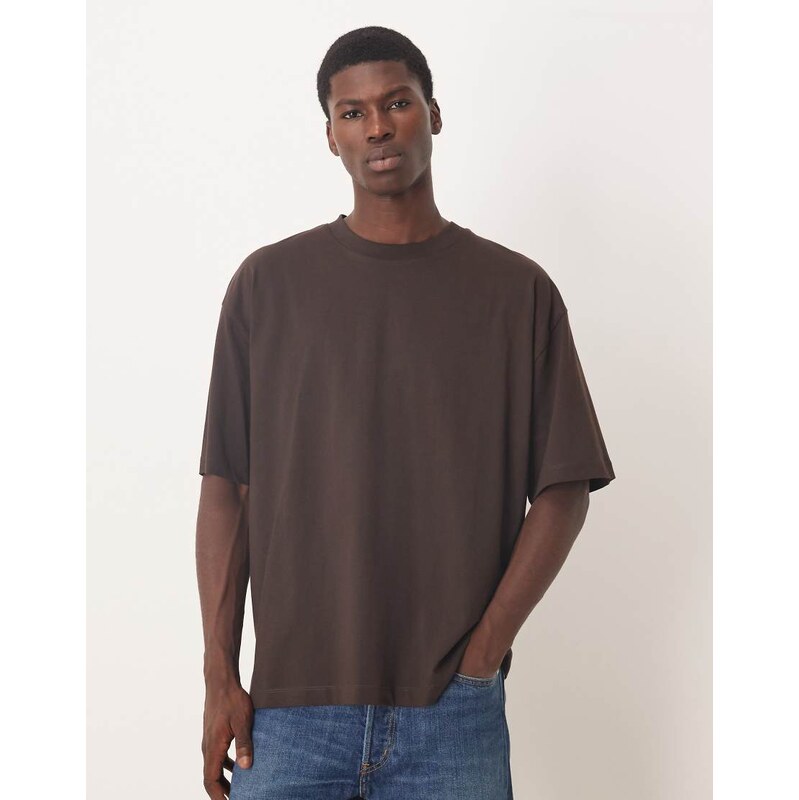 ASOS DESIGN Essentials oversized t-shirt in brown