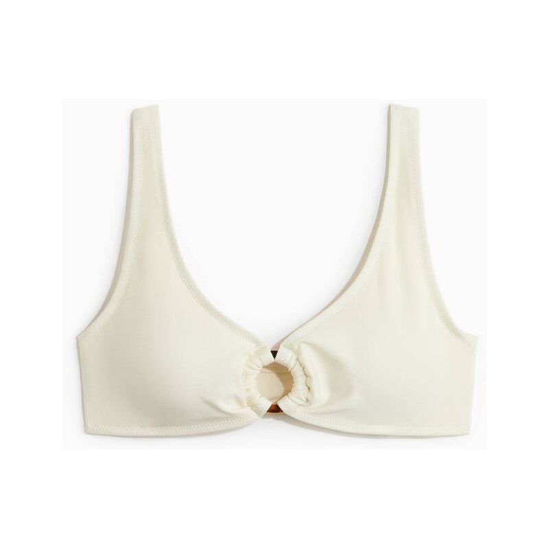 H&M - Vyztužená bikinová podprsenka - Krémová