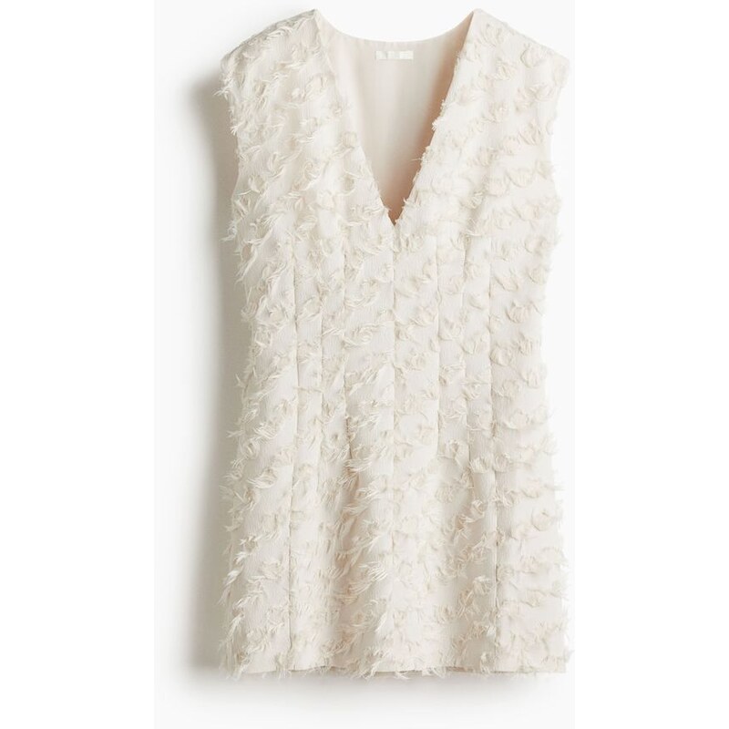 H&M - Šaty z žakárové tkaniny - béžová 108133665