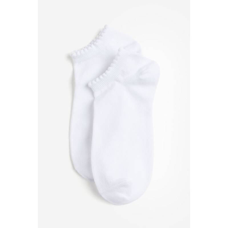 H&M - Sportovní ponožky 5 párů - bílá 108133811