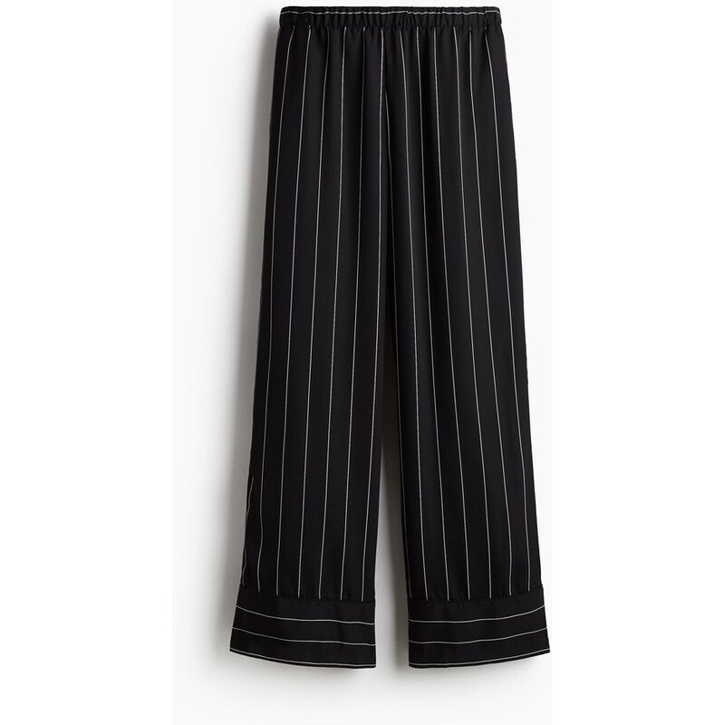 H&M - Keprové kalhoty Loose Fit - černá 108134979