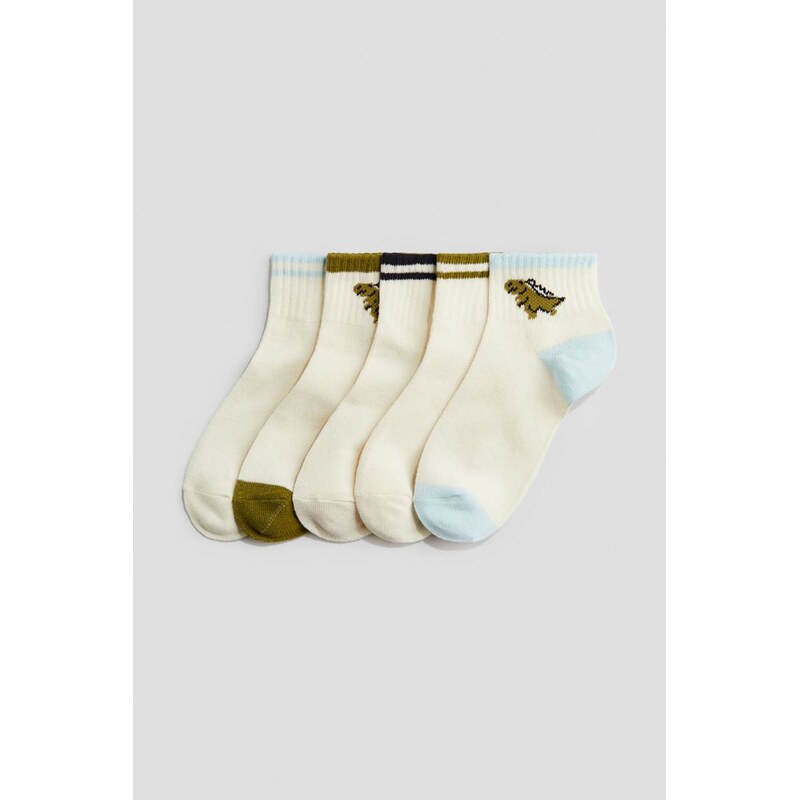 H&M - Kotníkové ponožky - bílá 108135027