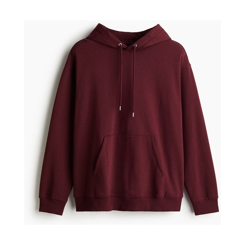 H&M - Mikinas kapucí Loose Fit - Vínová