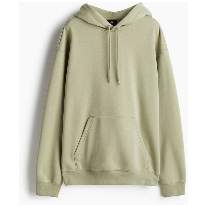 H&M - Mikinas kapucí Loose Fit - Pistáciově Zelená
