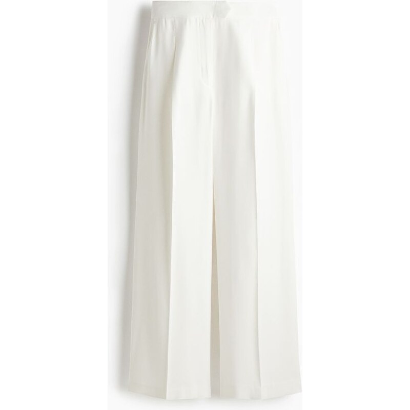 H&M - Široké kalhoty - bílá 108136813