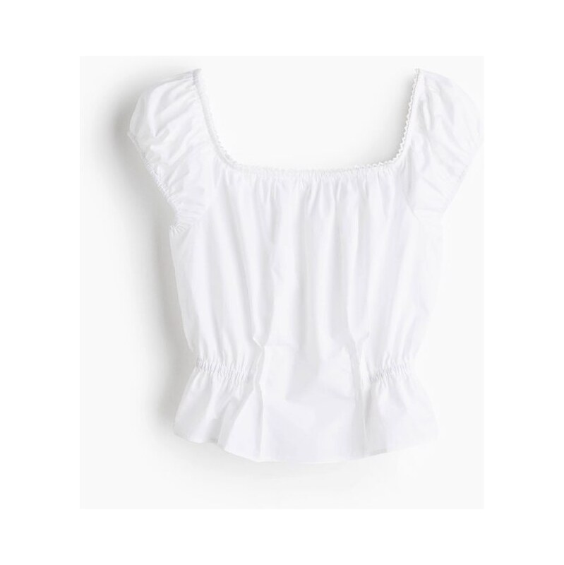 H&M - Krátká halenka - Bílá