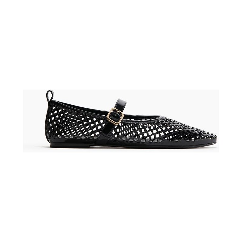 H&M - Perforované balerínky Mary Jane - černá 108138001