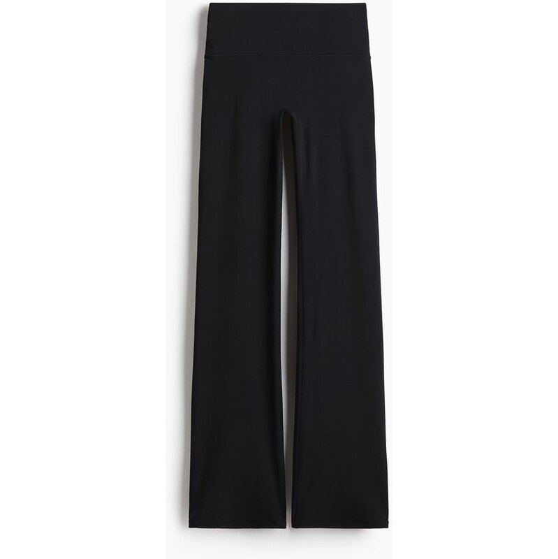 H&M - Legíny na jógu Flared SoftMove Lycra - černá 108140341