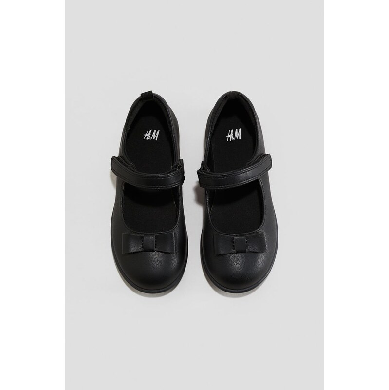 H&M - Školní balerínkys mašličkou - Černá