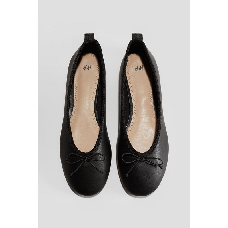 H&M - Balerínkys mašlí - černá 108141308