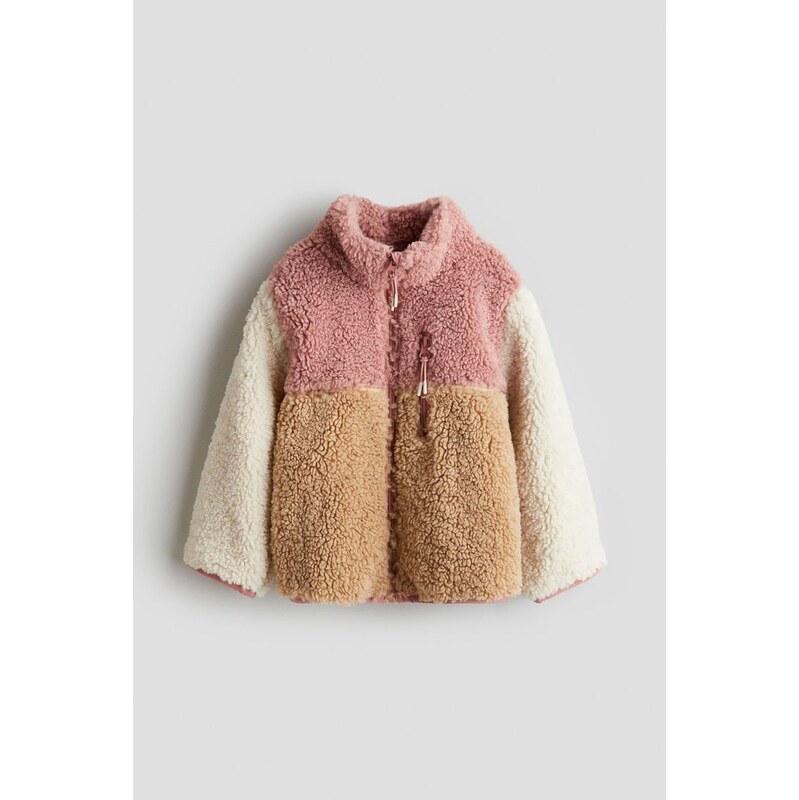 H&M - Teddy jacket - Růžová