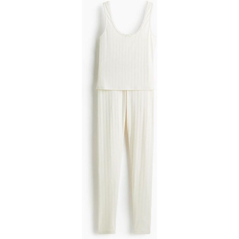 H&M - Pyžamos ažurou - Bílá