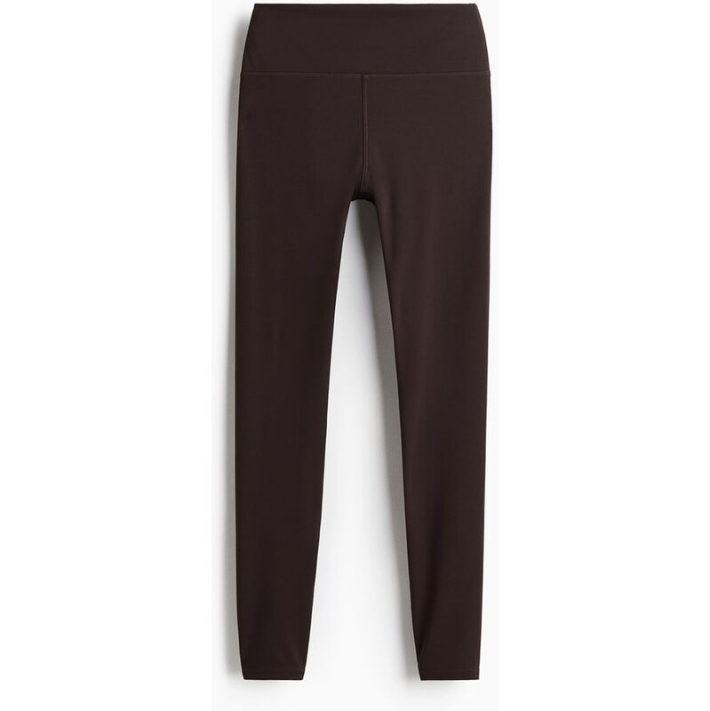 H&M - Žerzejové legíny - Tmavě Hnědá