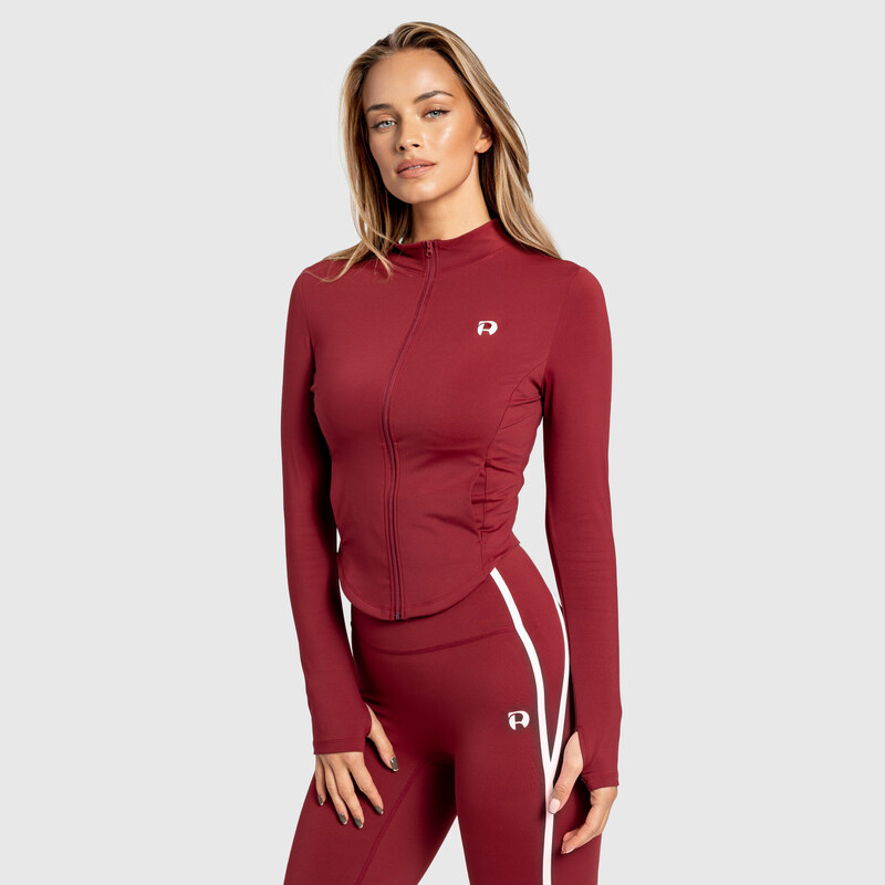 Dámská sportovní bunda na zip Iron Aesthetics Define, bordová 108964444