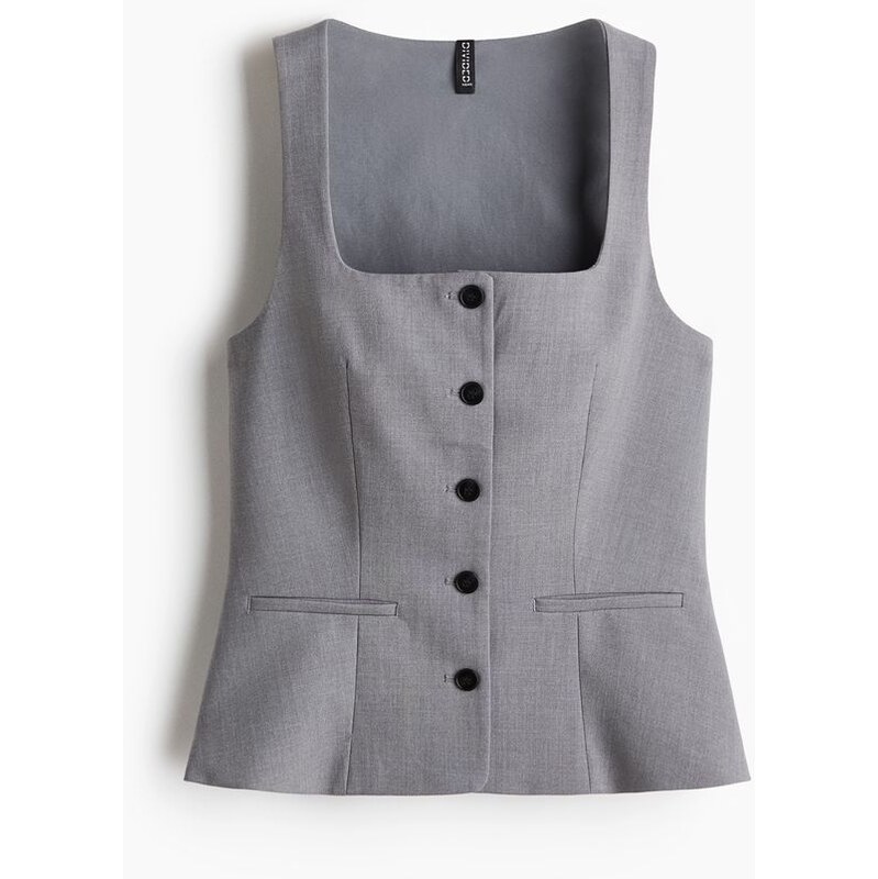 H&M - Elegantní vesta - Šedá