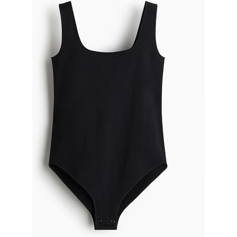 H&M - Bezešvé body light shape - Černá