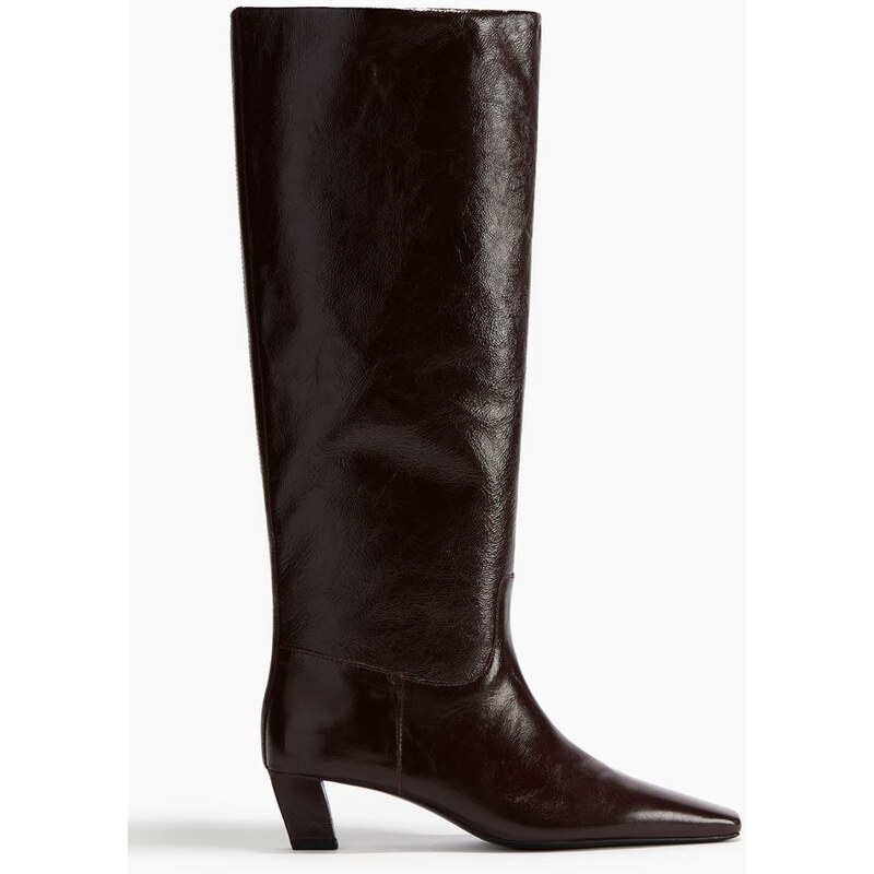 H&M - Kozačky ke kolenům - Vínová
