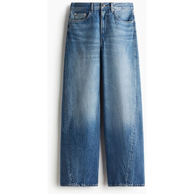 H&M - Džínys nízkým pasem - modrá 108301450