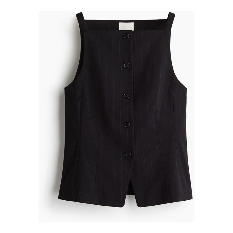 H&M - Přiléhavá vesta - Námořnická Modř/Úzký Proužek