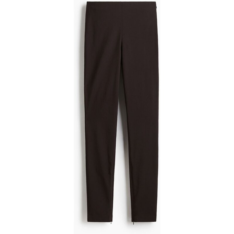 H&M - Kalhotys dolními zipy - hnědá 108301502