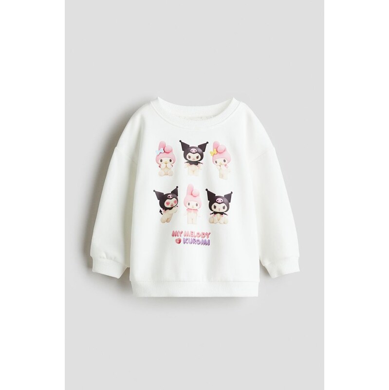 H&M - Mikinas potiskem - Bílá/Kuromi