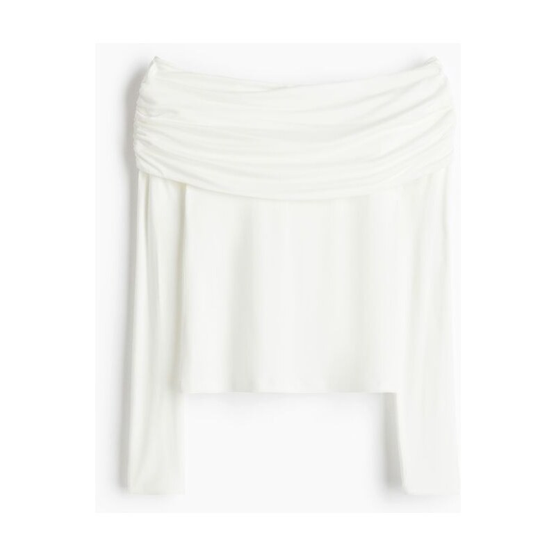H&M - Top odhalující ramena - Bílá
