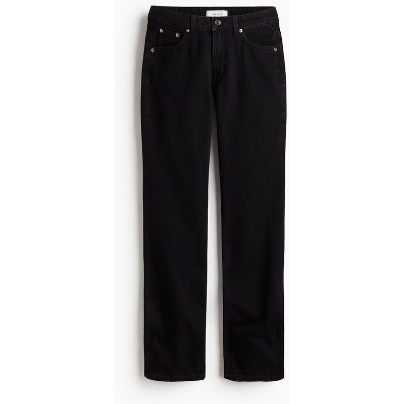 H&M - Džíny Straight Leg - Černá