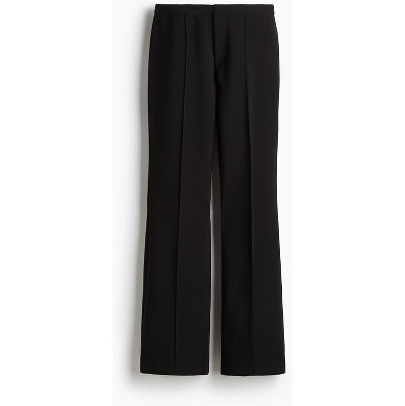 H&M - Kalhoty Flared - Černá