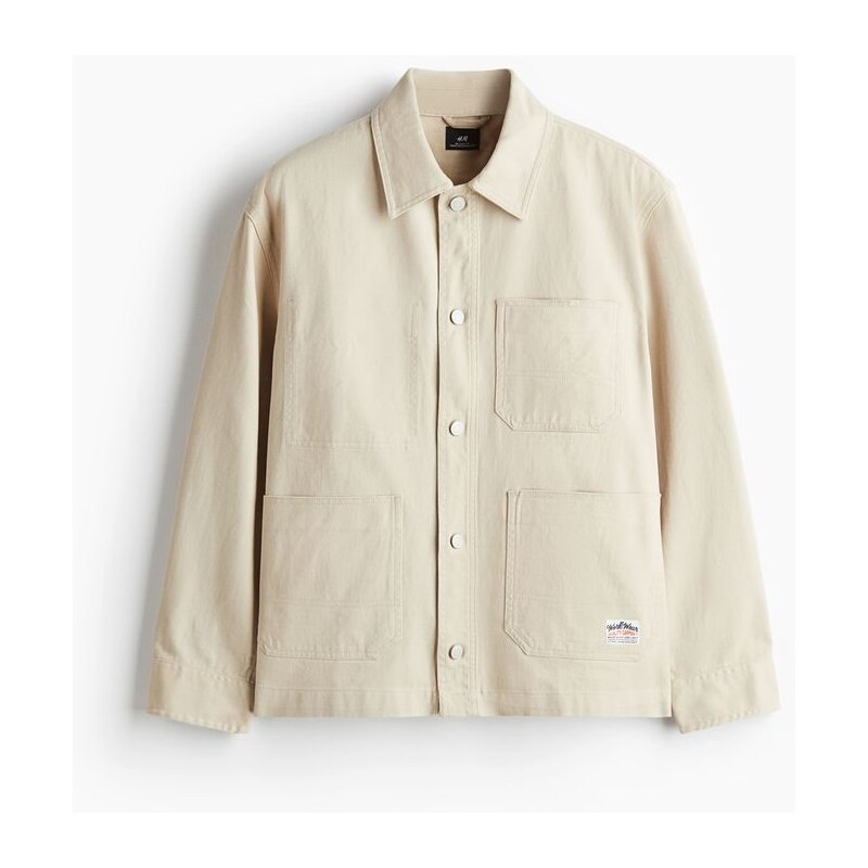 H&M - Svrchní košile utility Loose Fit - Světle Béžová