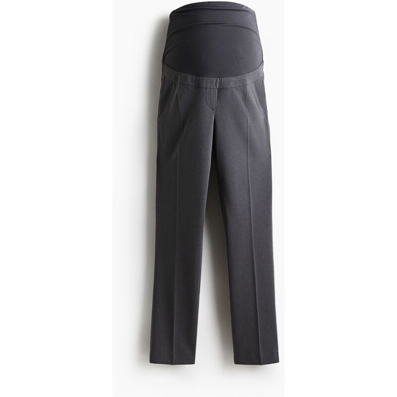 H&M - MAMA Cigaretové kalhoty - šedá 108429323