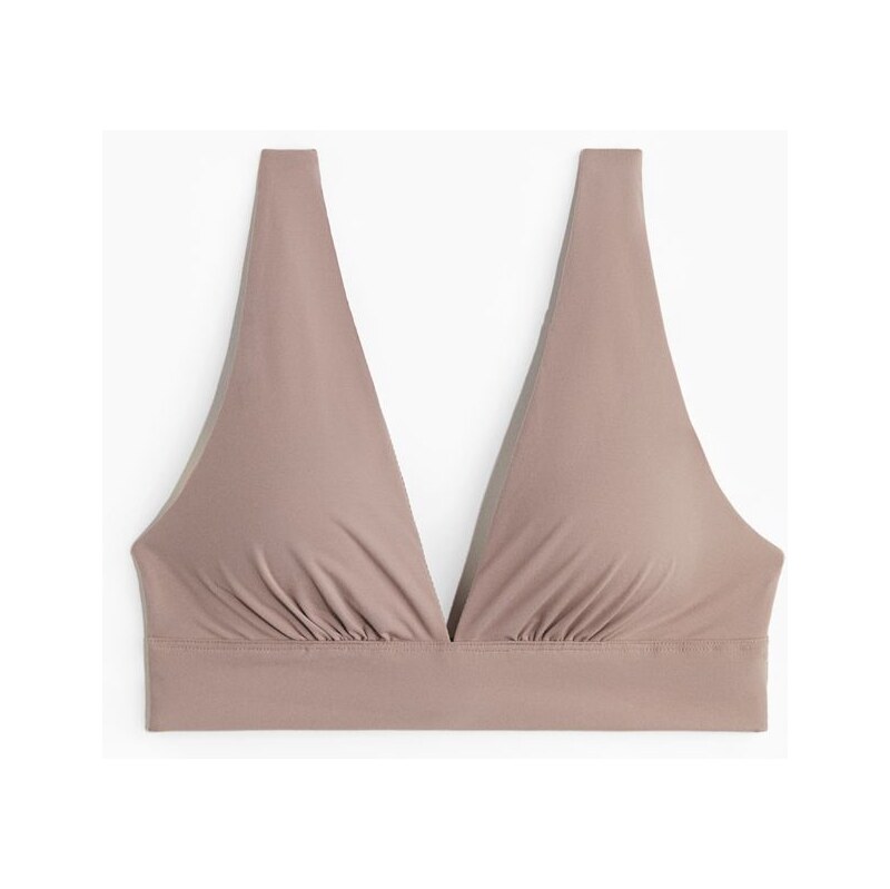 H&M - Vyztužená měkká podprsenka z mikrovlákna - růžová 108429339