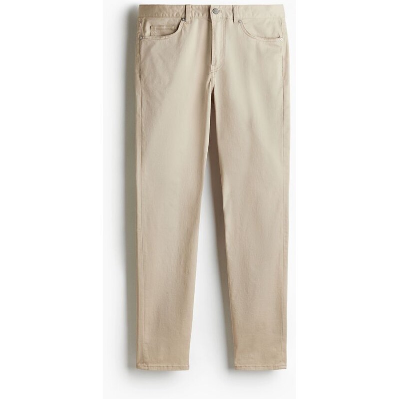 H&M - Kalhotys 5 kapsami Slim Fit - Béžová