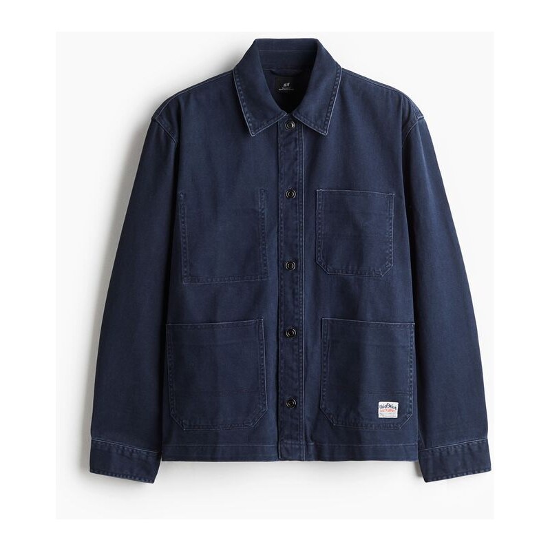 H&M - Svrchní košile utility Loose Fit - Tmavomodrá